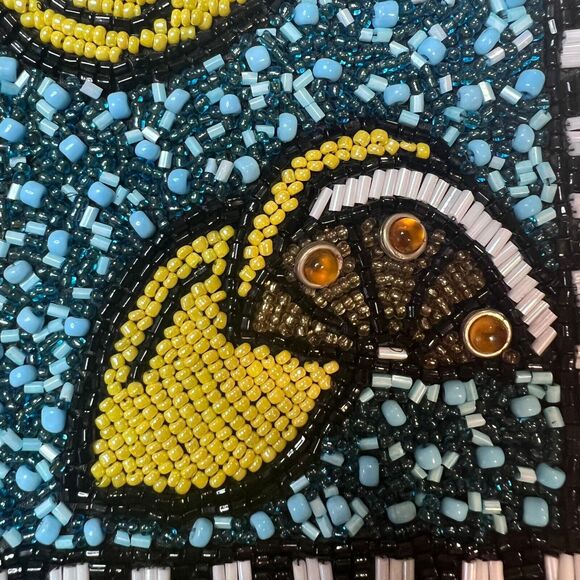 Mary Frances Beaded Crossbody Handbag Purse Lemons Fruit Sparkle Chain Strap - Picture 3 of 15